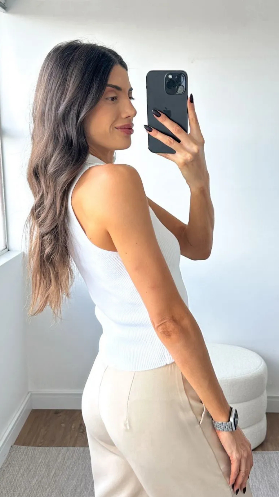 BLUSA GOLA POLO MODAL CANELADA - Bella Aurora