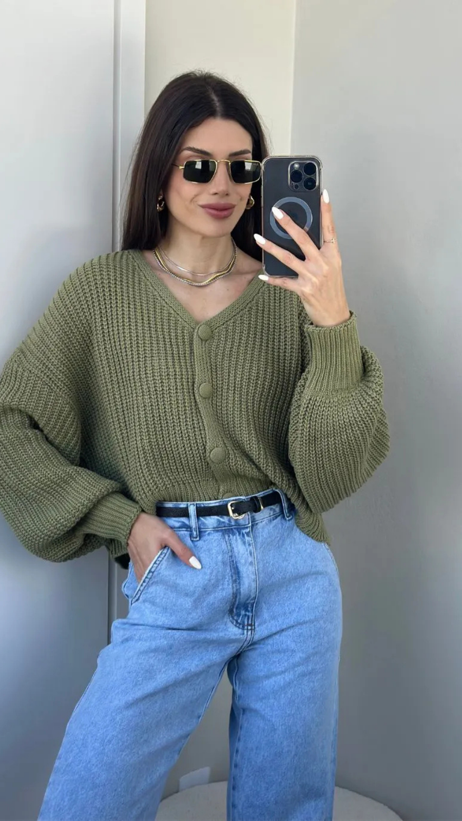 CARDIGAN TRICÔ CLÁSSICO CHIC - Bella Aurora