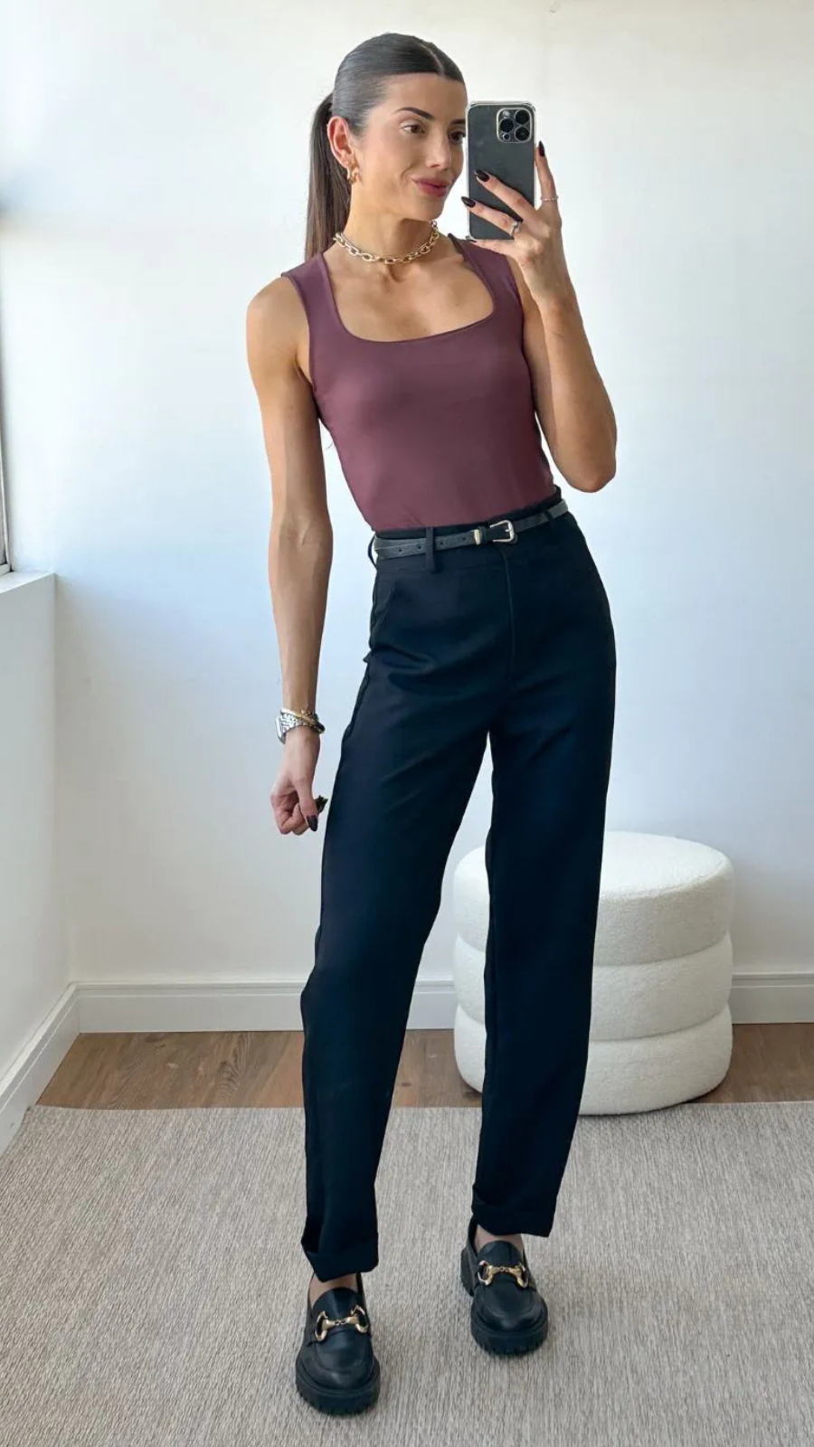 CALÇA ALFAIATARIA RETA - Bella Aurora