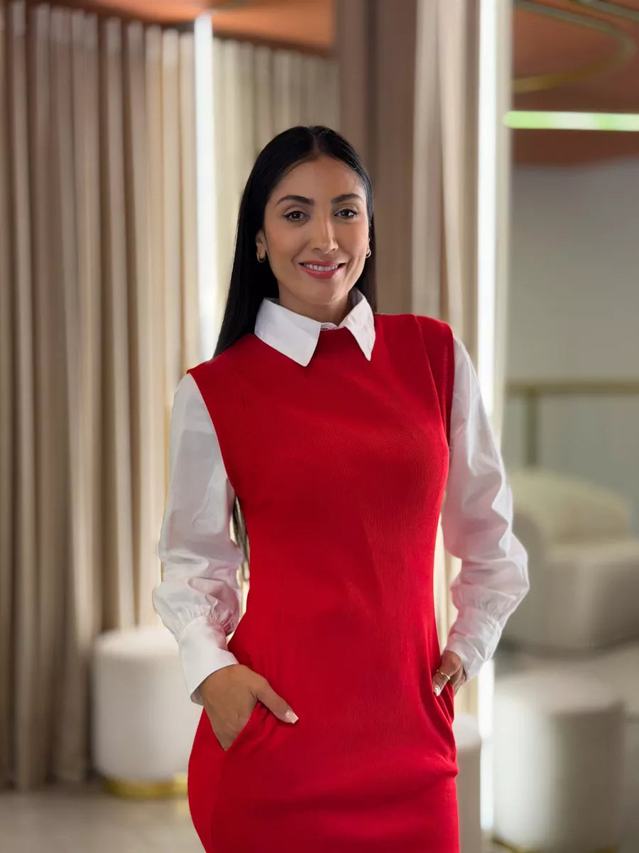 Vestido Isis Vermelho - Bella Aurora