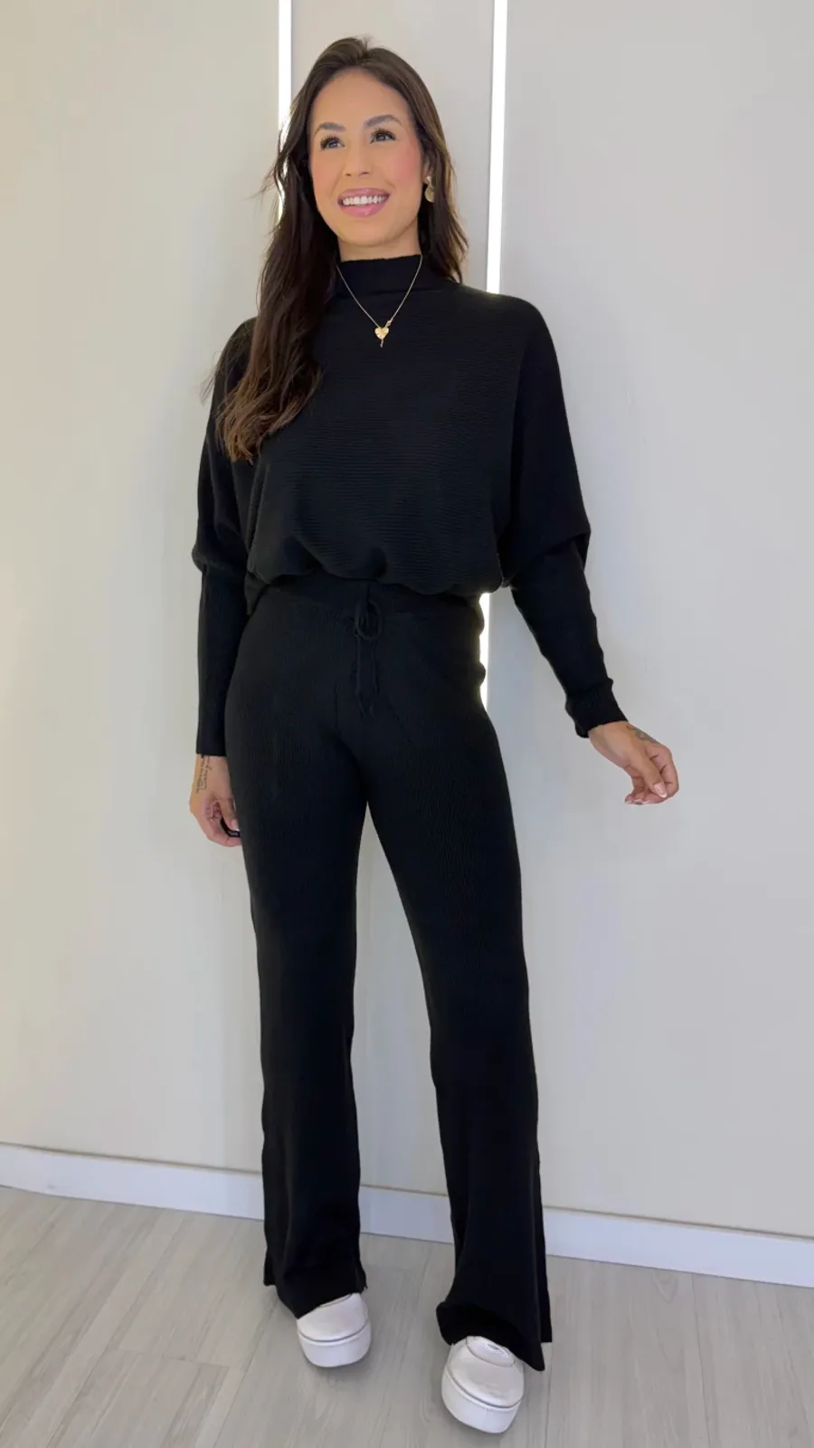 Conjunto Roma PRETO - Bella Aurora