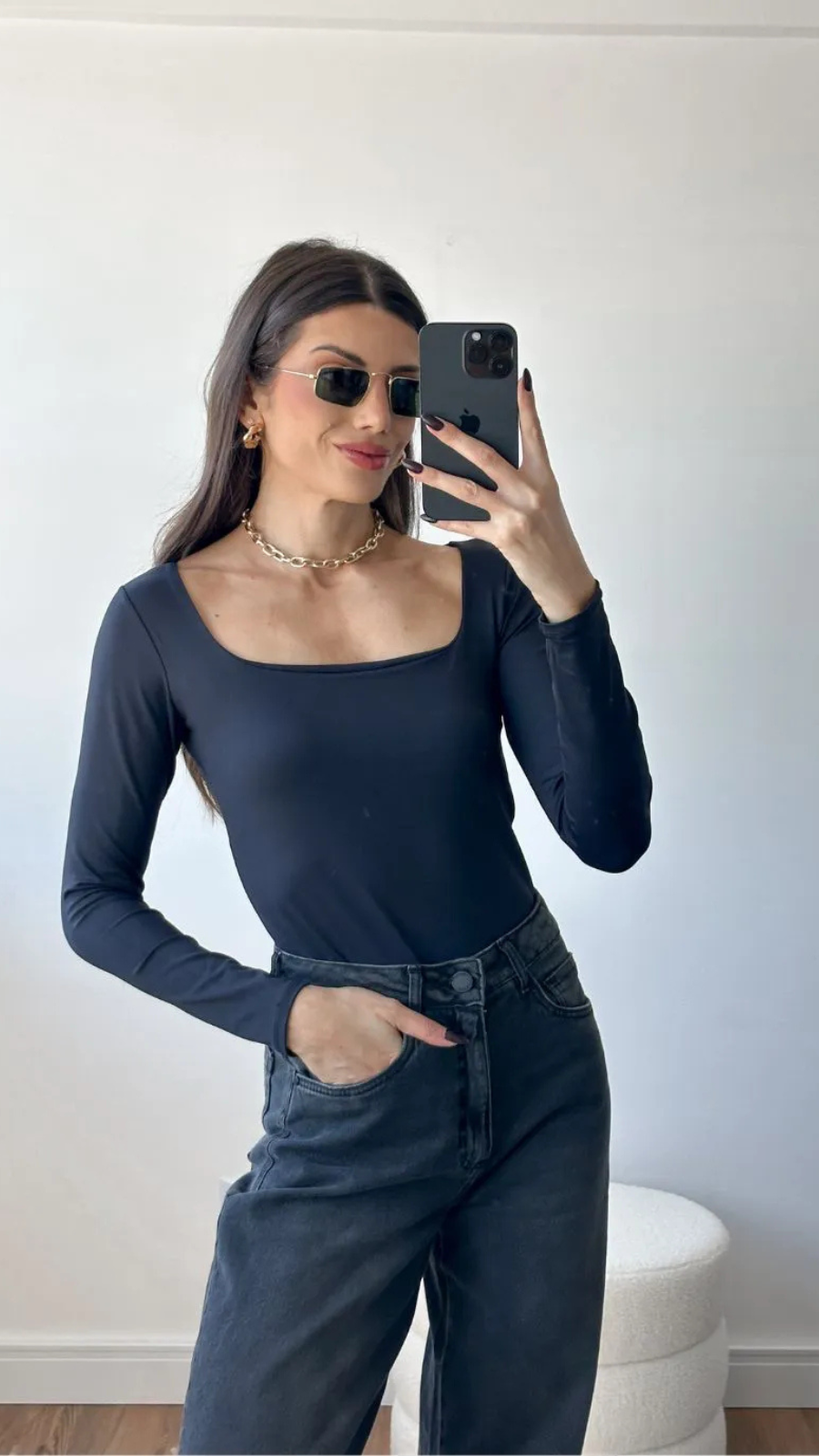 BODY MANGA LONGA POLIAMIDA - Bella Aurora