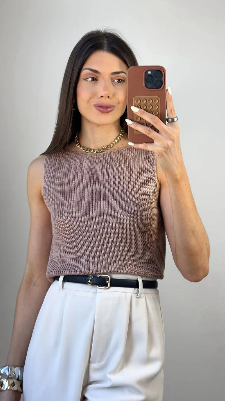 BLUSA TRICÔ REGATA - Bella Aurora