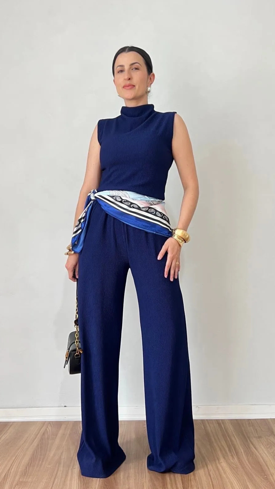 Conjunto Silvia Ribana regata azul - Bella Aurora