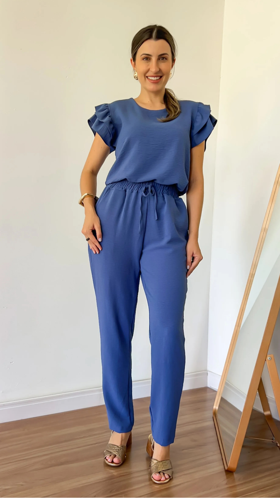 Conjunto Fabiana Duna azul jeans - Bella Aurora