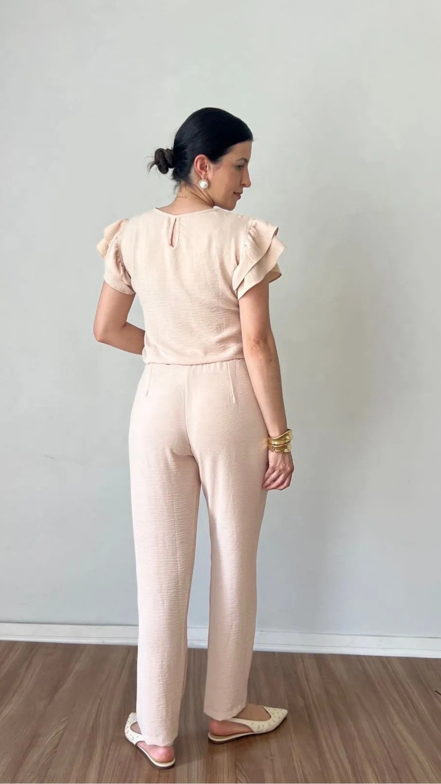 Conjunto Fabiana Duna bege - Bella Aurora