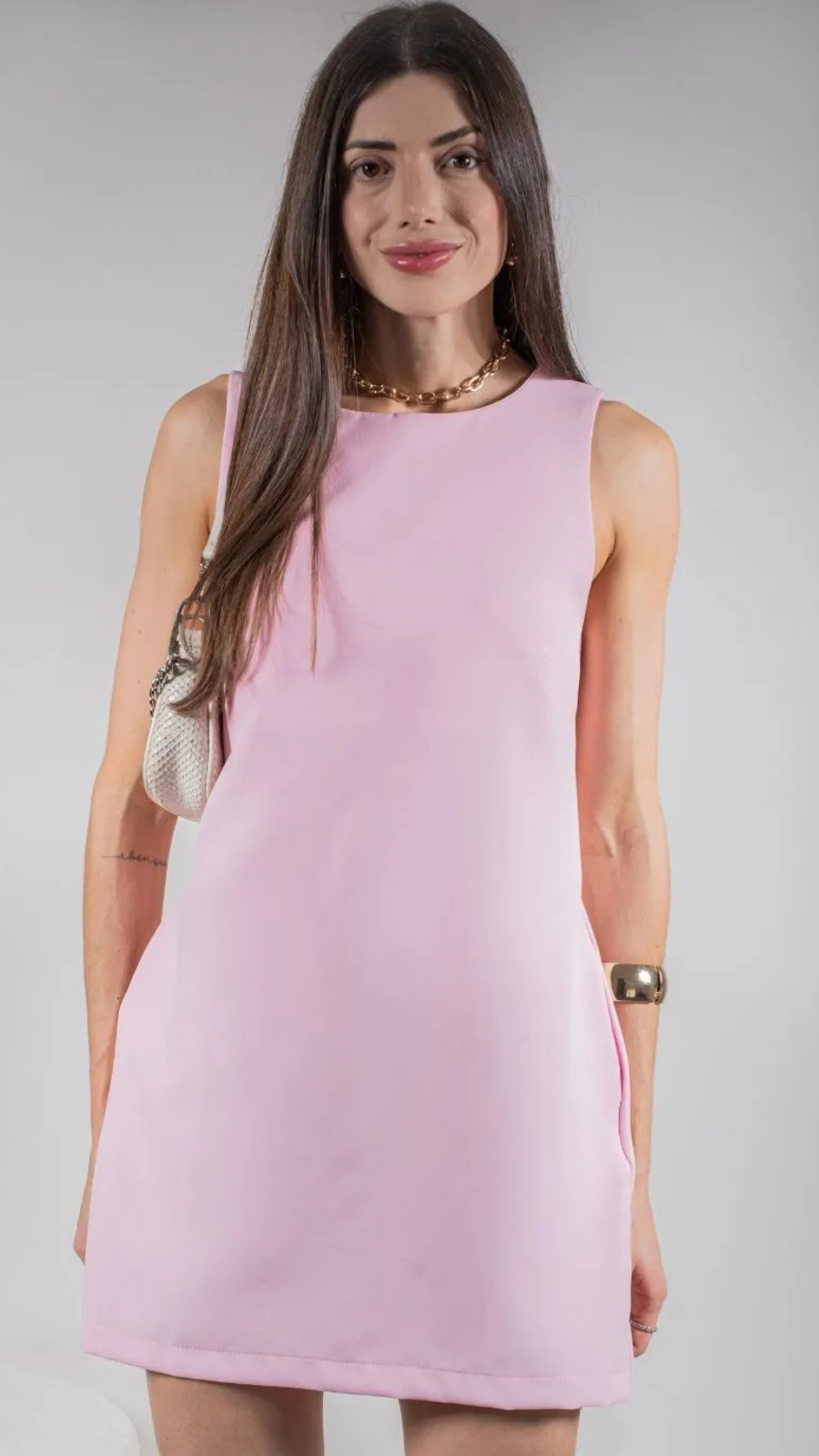 VESTIDO ALFAIATARIA RETO - Bella Aurora