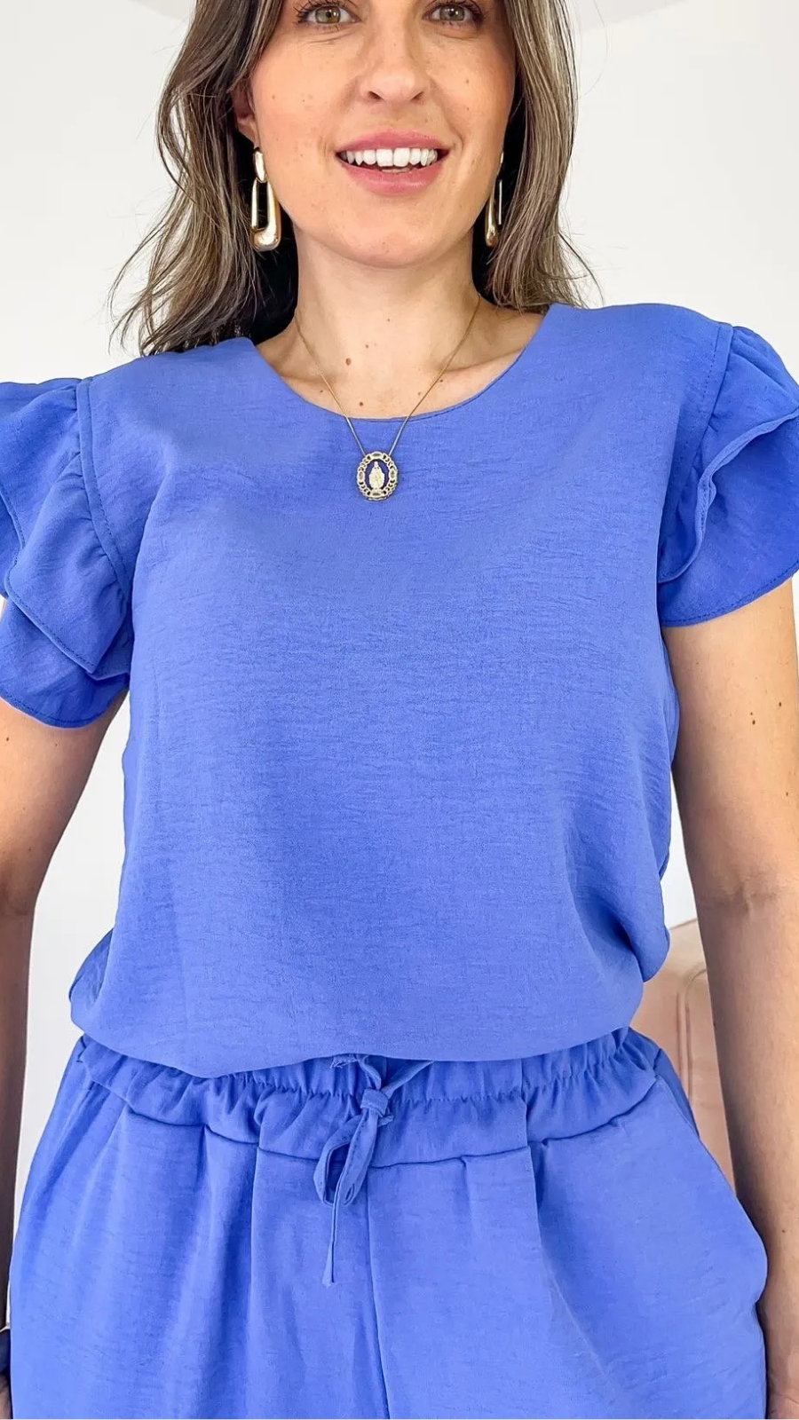 Conjunto Fabiana Duna Azul ceu - Bella Aurora