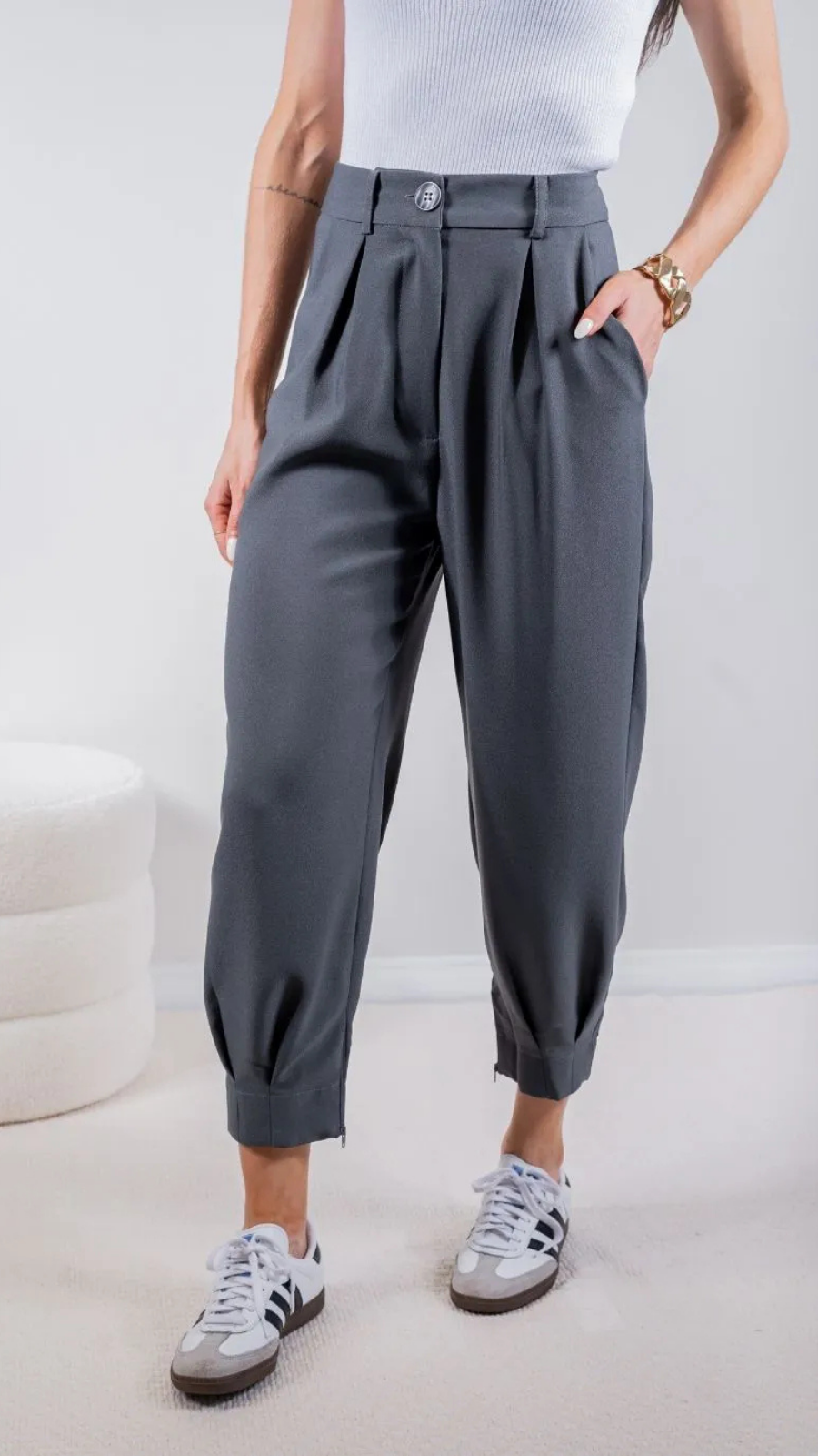 CALÇA ALFAIATARIA CENOURA - Bella Aurora