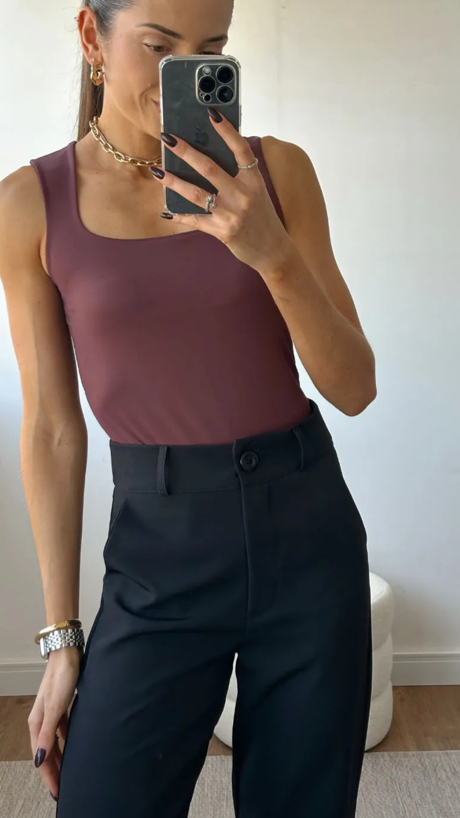 CALÇA ALFAIATARIA RETA  - Bella Aurora