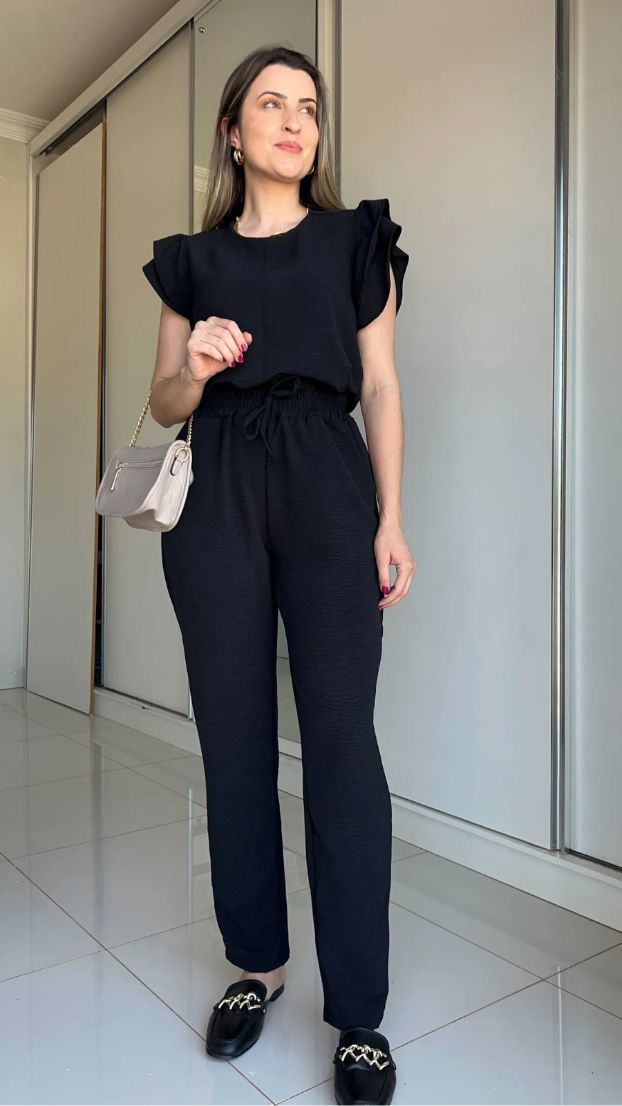 Conjunto Fabiana Duna preto - Bella Aurora