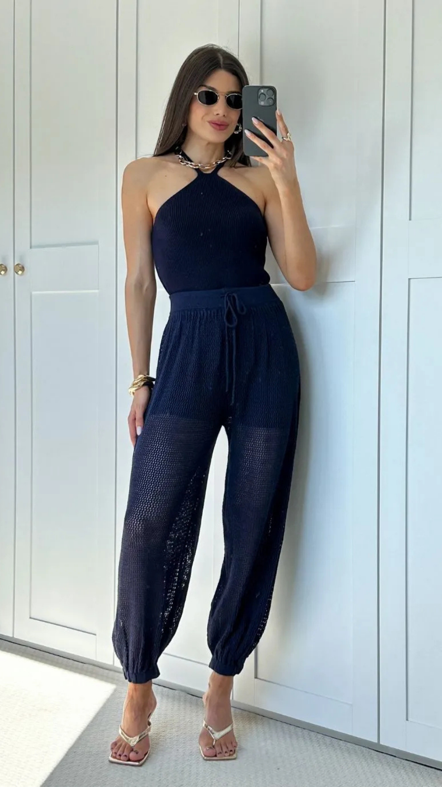 CALÇA ALADIM TRICÔ - Bella Aurora