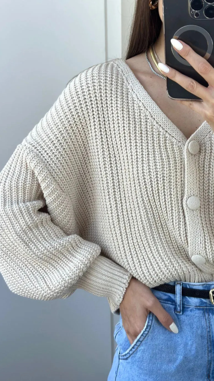 CARDIGAN TRICÔ CLÁSSICO CHIC - Bella Aurora