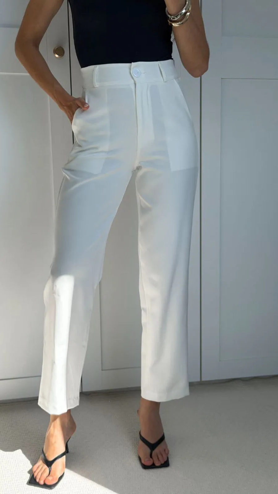 CALÇA ALFAIATARIA RETA  - Bella Aurora