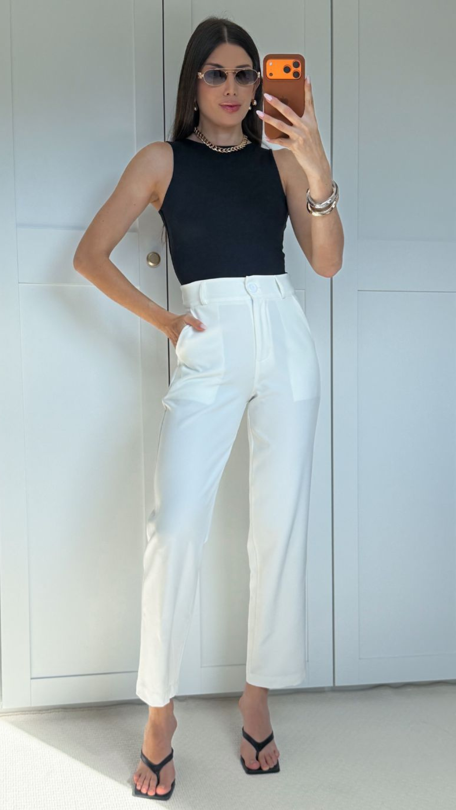 CALÇA ALFAIATARIA RETA  - Bella Aurora