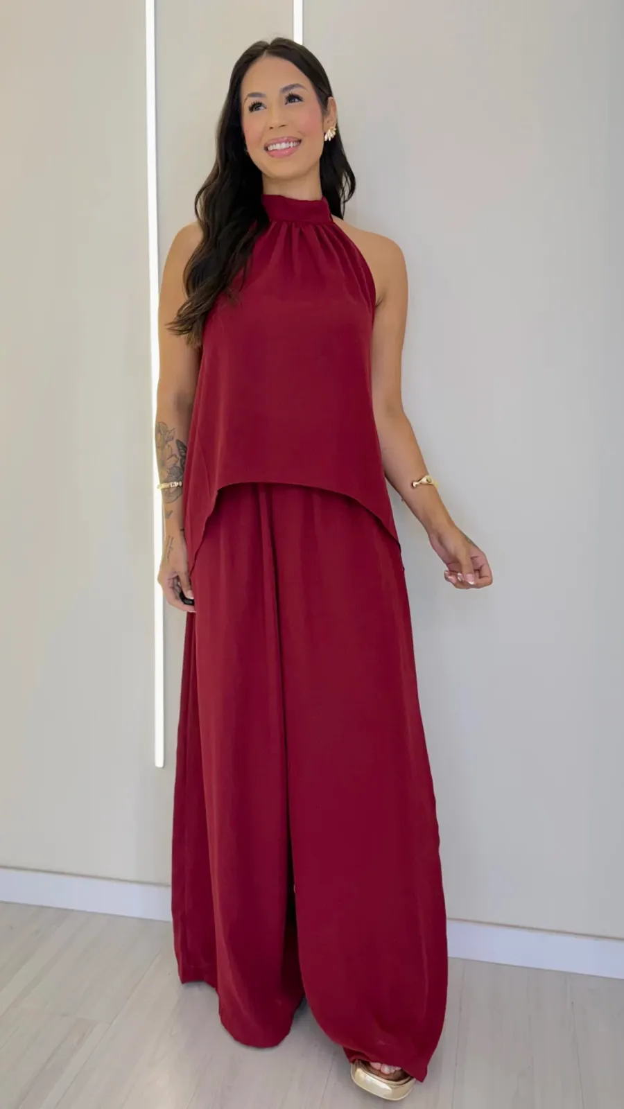 CONJUNTO FLORENÇA VINHO - Bella Aurora