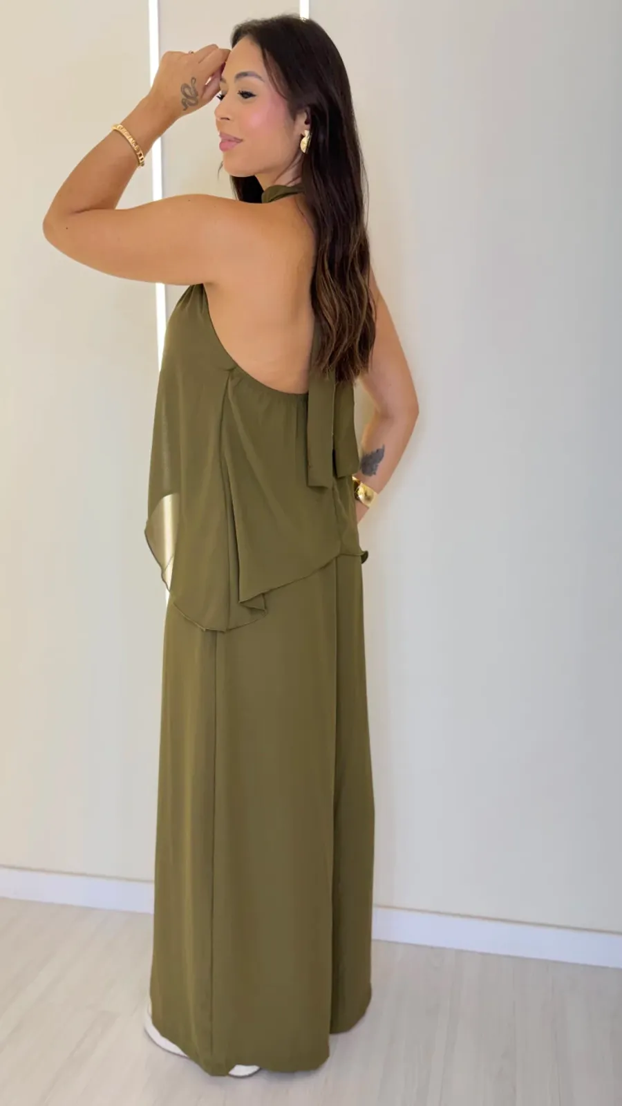 CONJUNTO FLORENÇA VERDE OLIVA - Bella Aurora