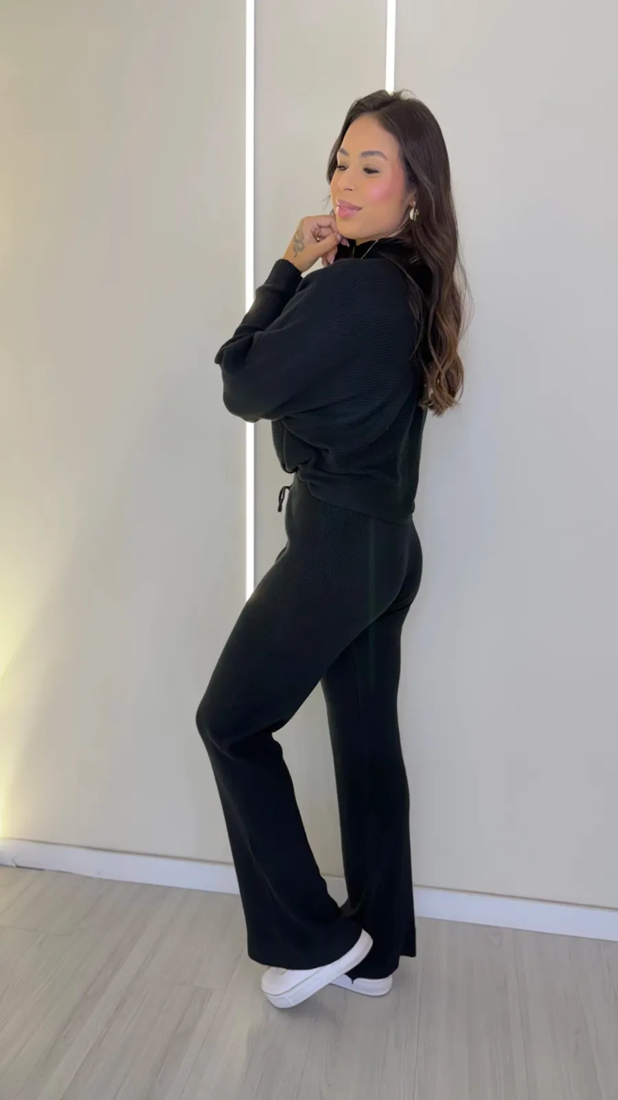 Conjunto Roma PRETO - Bella Aurora